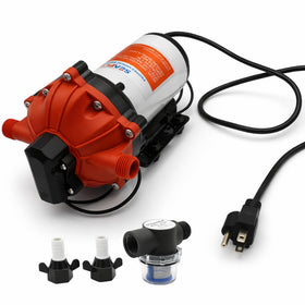 SEAFLO 55-Series pump front view for reliable RV water supply.
