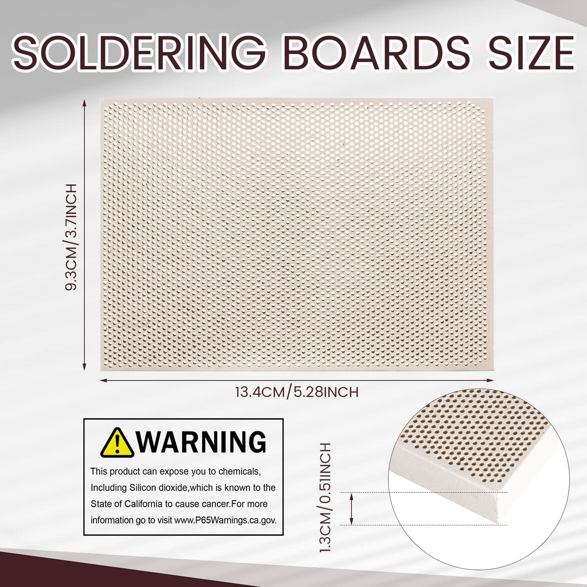 Seajan ceramic soldering block demonstrating heat resistance for high-temperature tasks.