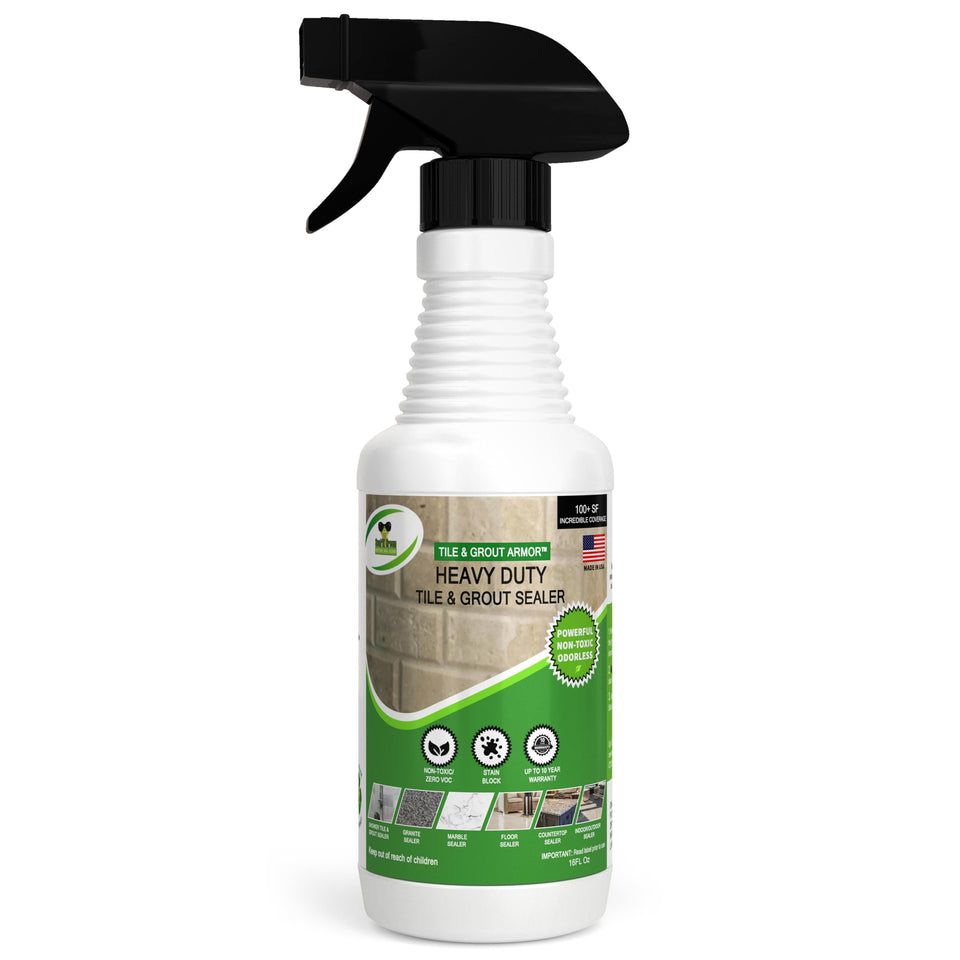 Seal It Green Xtreme bottle pour enables easy spray-on grout sealing for quick projects.