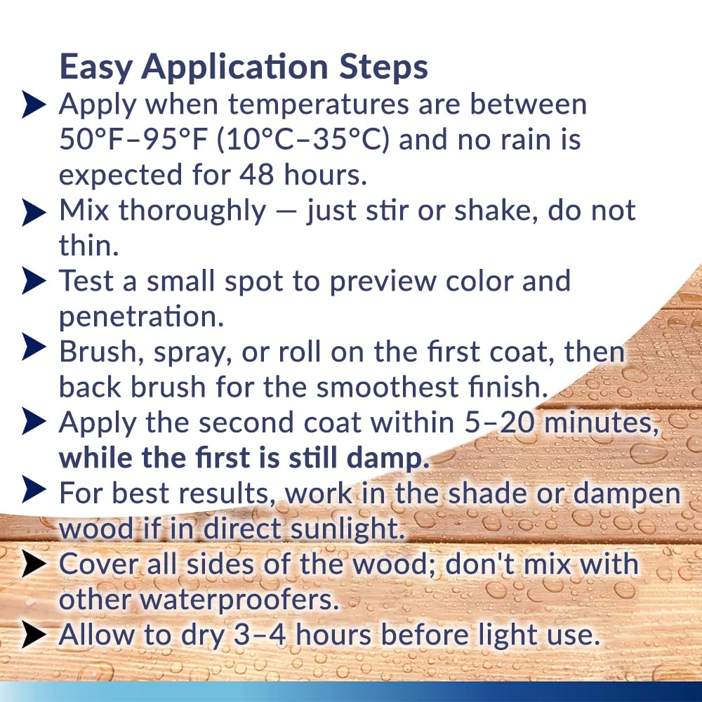 Seal-Once Nano+Poly penetrates cedar deck for durable, flexible protection