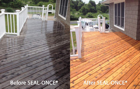 Seal-Once Nano+Poly dries quickly for faster outdoor projects