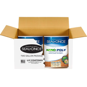 Seal-Once Nano+Poly sealer on wood siding provides long-lasting water resistance