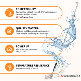 Sealegend brass connectors for secure, leak-free connections during outdoor cleaning.