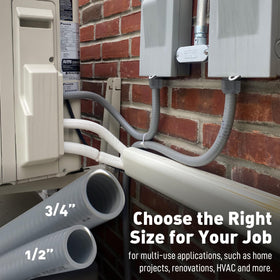 Sealproof corrosion-resistant outdoor conduit offers durable weather resistance.