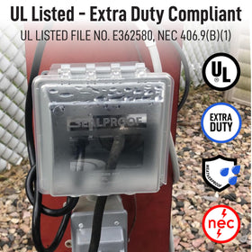 Sealproof gasket and hardware kit included for simple installation.