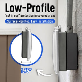 Sealproof horizontal and vertical mounting capability supports flexible exterior layouts.
