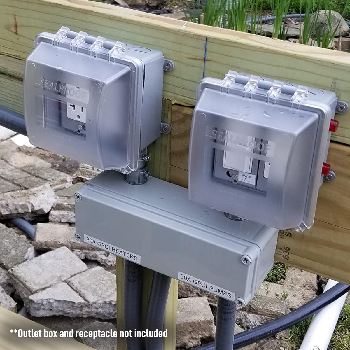 Sealproof in-use design enables safer, accessible outdoor electrical use.