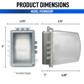 Sealproof outlet box not included, designed to pair with compatible boxes.