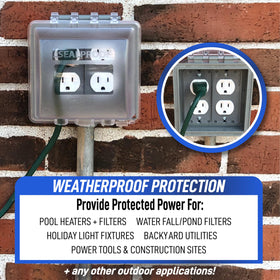 Sealproof UL-listed extra-duty rating for harsh outdoor locations.