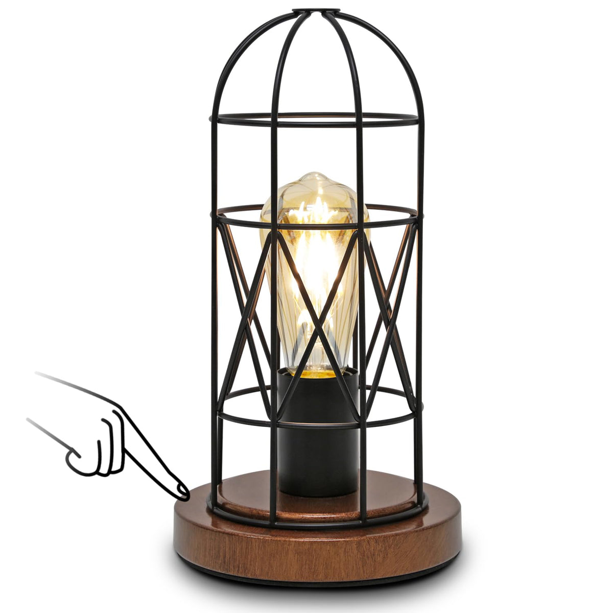 Seaside Village ambient desk lamp ideal for bedroom or living room.