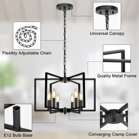 Seaside Village six E12 lamp holders support various bulbs