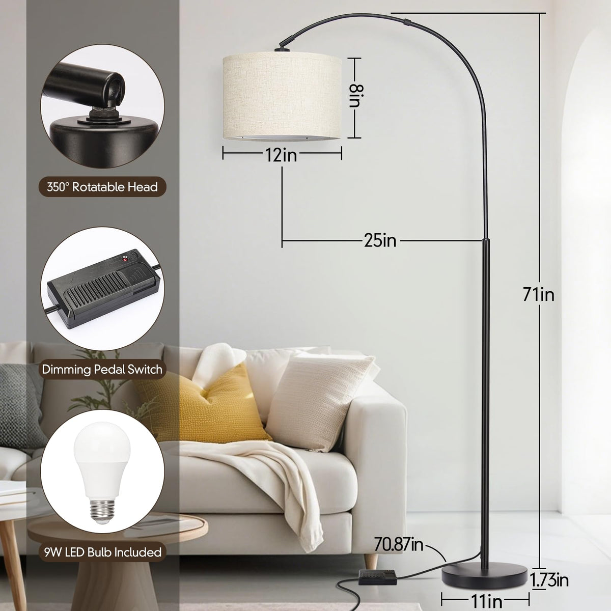Seaside Village hanging-shade lamp directs ideal light for reading.