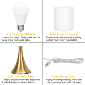 Seaside Village lamp in a dorm or living room setup for refined decor.