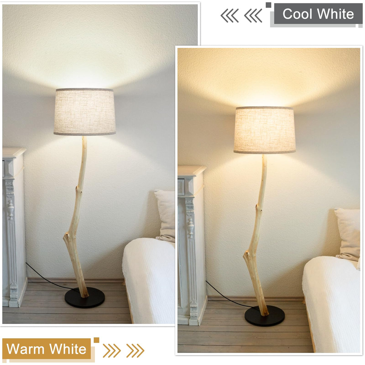 Seaside village drum lampshade with spider fitter for secure mounting.
