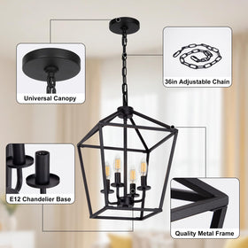 Seaside Village E12 bulb chandelier accommodates LED, CFL, or incandescent options