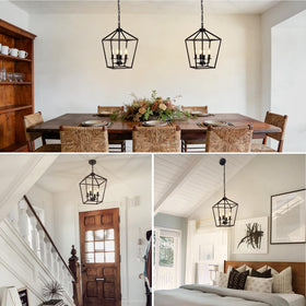 Seaside Village adjustable chain chandelier up to 36 inches for flexible installation