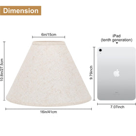 Seaside Village Empire lamp shade diffuses light for soft ambient glow