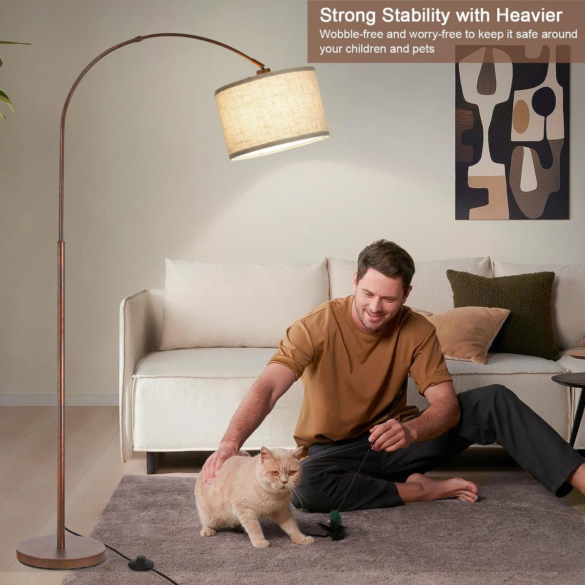 Seaside Village lamp offers 350° rotation for versatile use