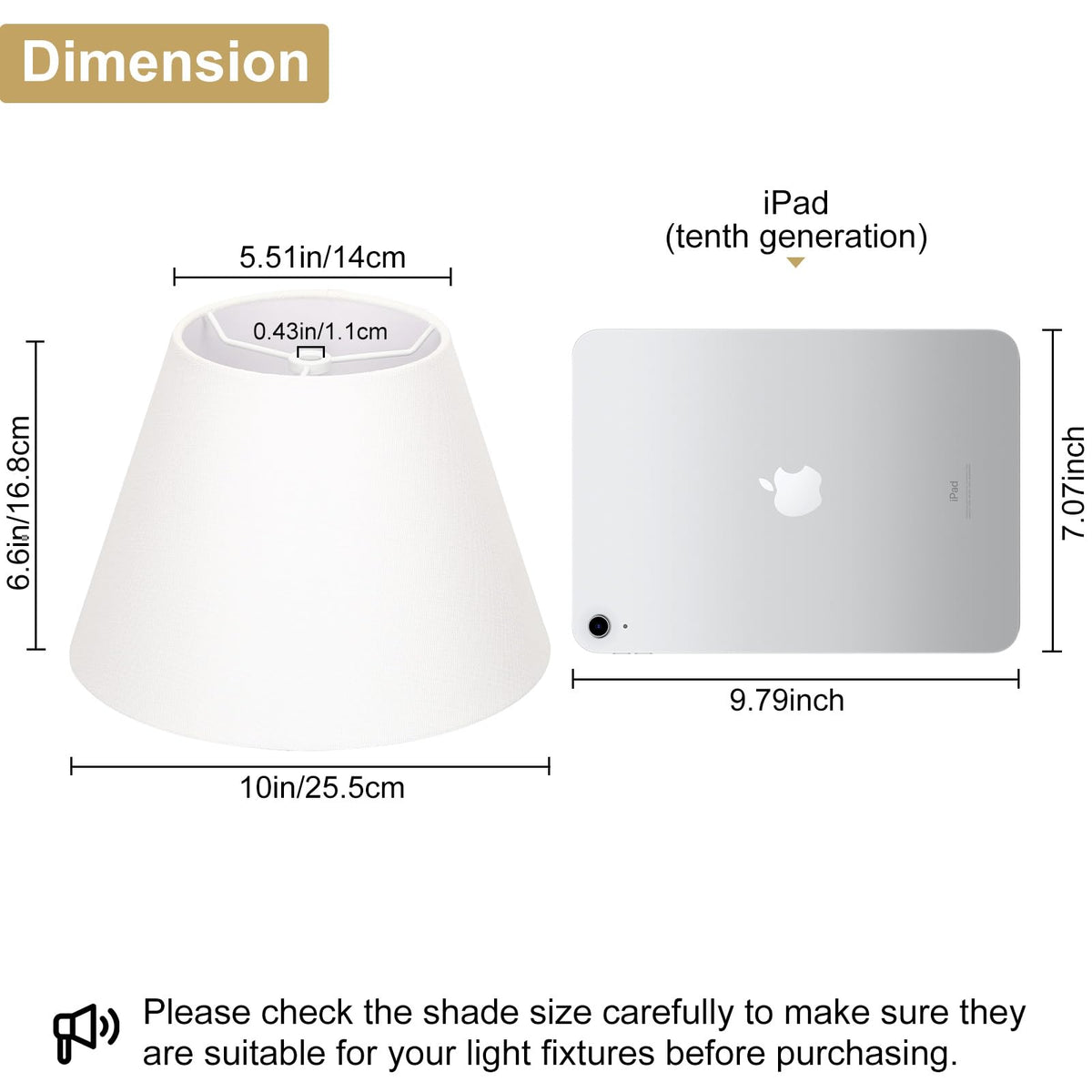 Seaside Village shade with clip adapters included simplifies setup for easy replacement.