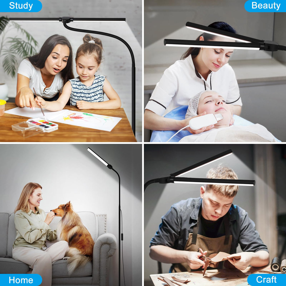Seaside Village lamp compatible with smart outlets for convenient control.