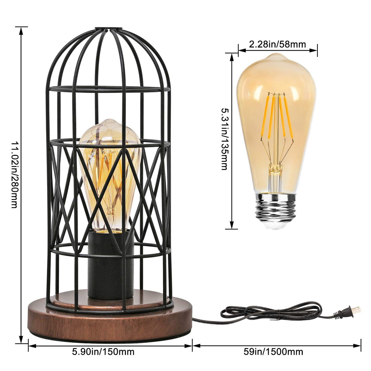 Seaside Village openwork cage shade enhances decor with subtle ambient glow.