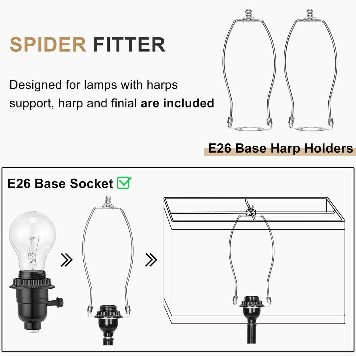 Easy assembly steps for Seaside Village shade with bottom rings