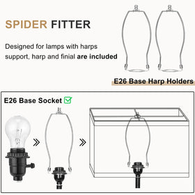 Easy assembly steps for Seaside Village shade with bottom rings