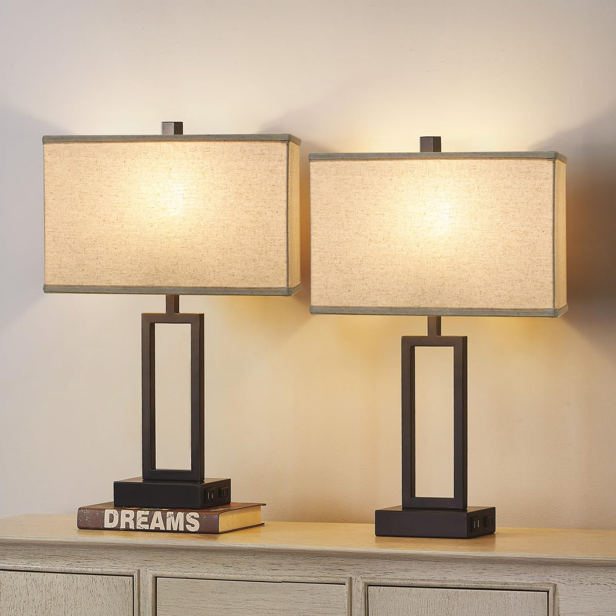 Room ambience with Seaside Village shade enhancing calm lighting