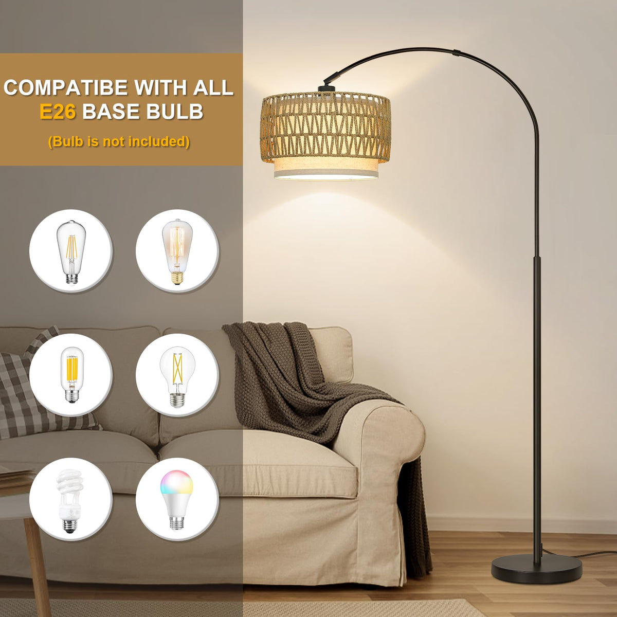 Seaside Village smart home compatible lamp works with voice assistants