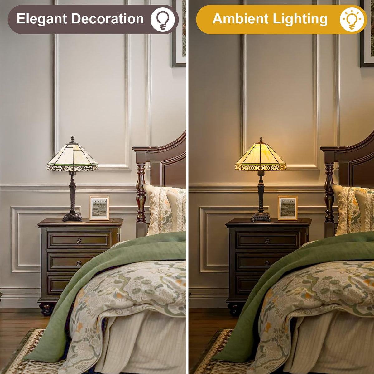 Seaside Village table lamp with rocker switch offers easy operation