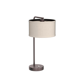 Seaside Village tall table lamp rotary dimmer switch for precise brightness.