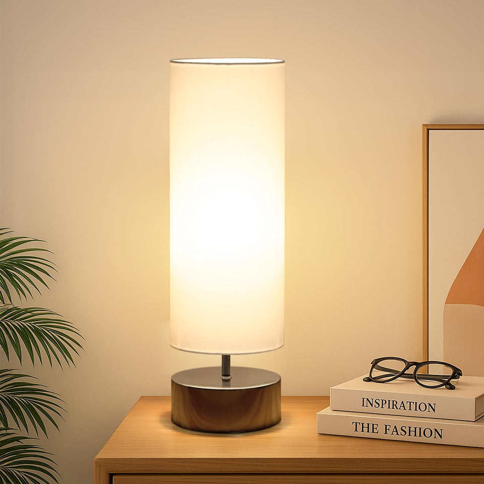 Seaside village touch table lamp base showing sleek minimalist design for daily use