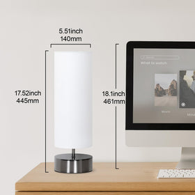 Seaside village touch table lamp bedroom setup as bedside lighting