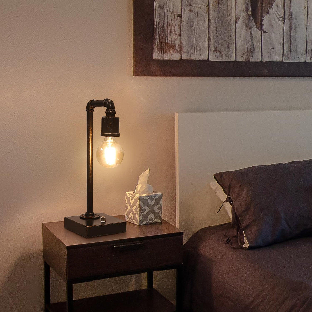 Seaside Village built-in USB-A and USB-C ports keep devices powered