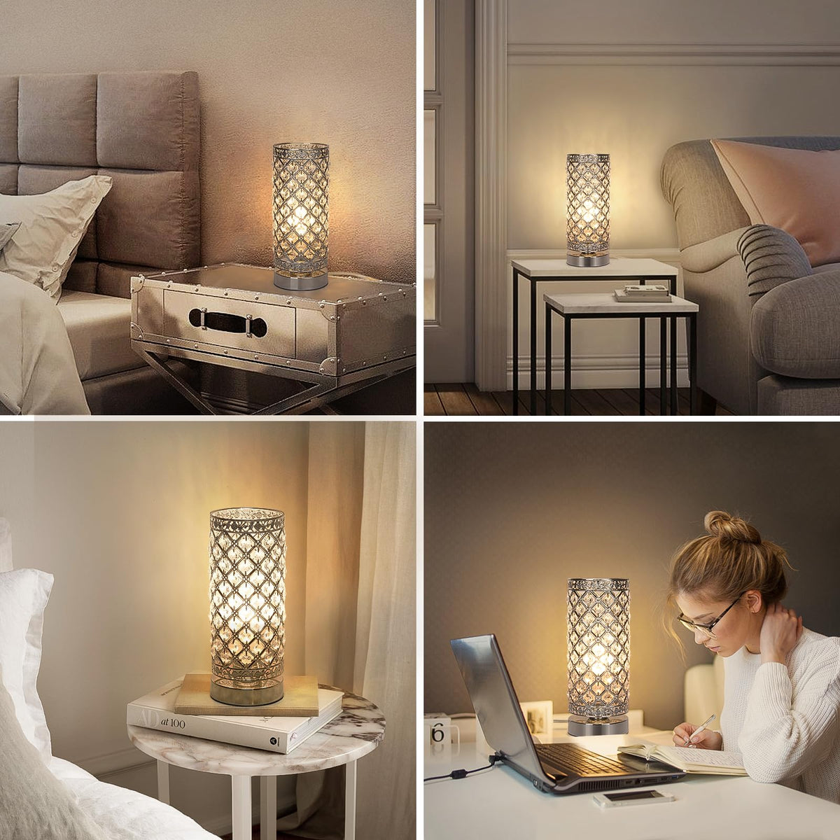 Seaside Village versatile design for bedside, living room, or dining area.