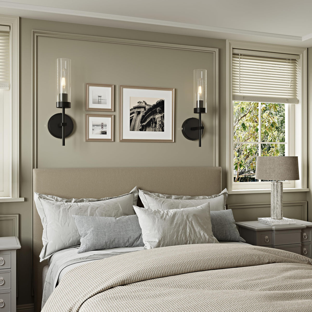 Seasonize bedroom accent light creates soft evenings and reading corners.