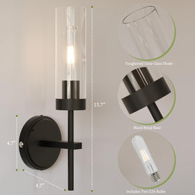 Seasonize easy-install wall sconce for quick, tool-free mounting.