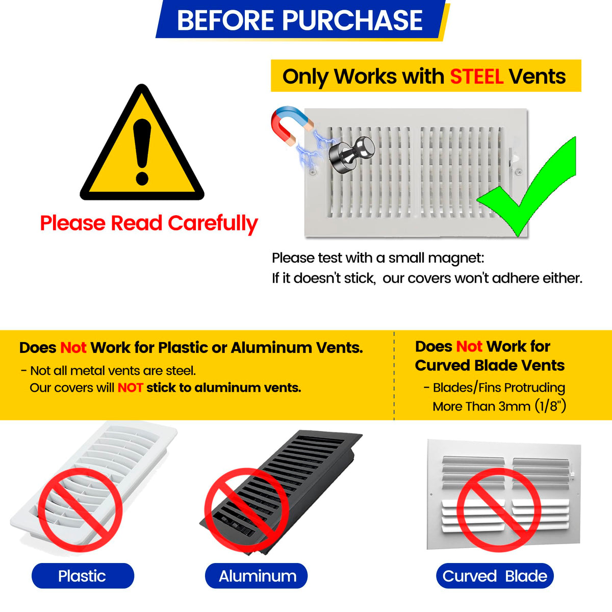Seatern vent cover sealed on a steel vent for efficient airflow control.