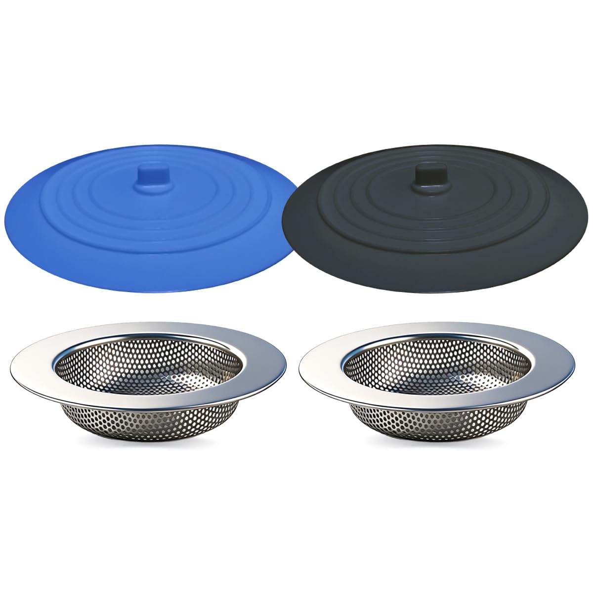 Seatery silicone sink stopper provides universal 6-inch coverage for effective drain control.