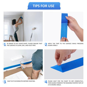 SEBETOW multi-surface-compatibility tape works on wood, glass, metal, plastic
