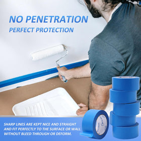 SEBETOW no-residue-removable tape leaves surfaces clean after paint