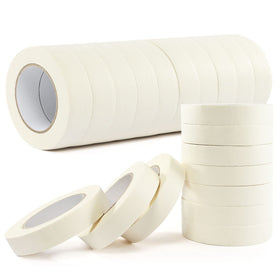 SEBETOW masking tape 1in white roll close-up for precise, clean edges.