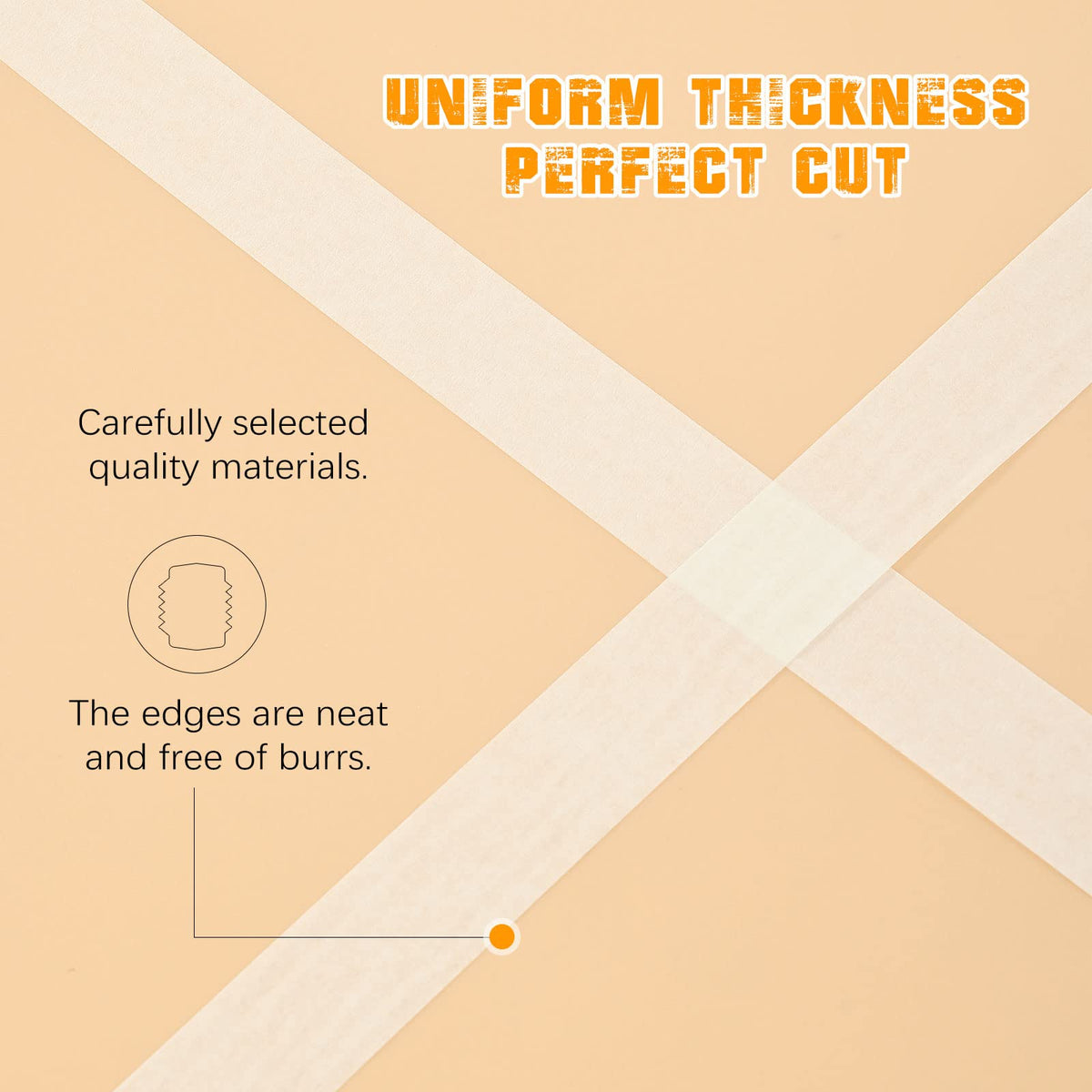 SEBETOW masking tape tear-by-hand demonstration shows easy removal.
