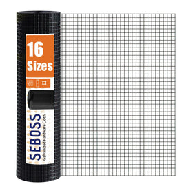 SEBOSS black hardware cloth 1/2 inch mesh close-up for durable outdoor fencing