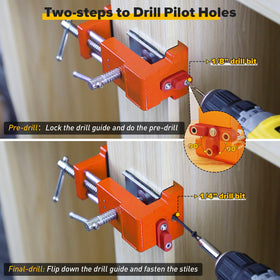 Sebupar felt pads protect cabinet faces during tightening
