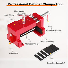 Sebupar clamps feature sturdy steel construction for durable, heavy-duty clamping