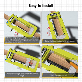 Sebupar depth gauge in use guiding router bit depth.