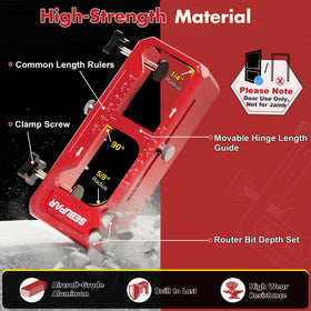 Sebupar depth guide provides a clear measurement for accurate mortises.