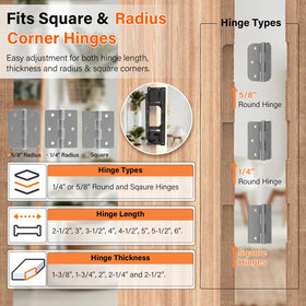 Sebupar router bit depth setting demonstrates accurate depth control for consistent mortises.