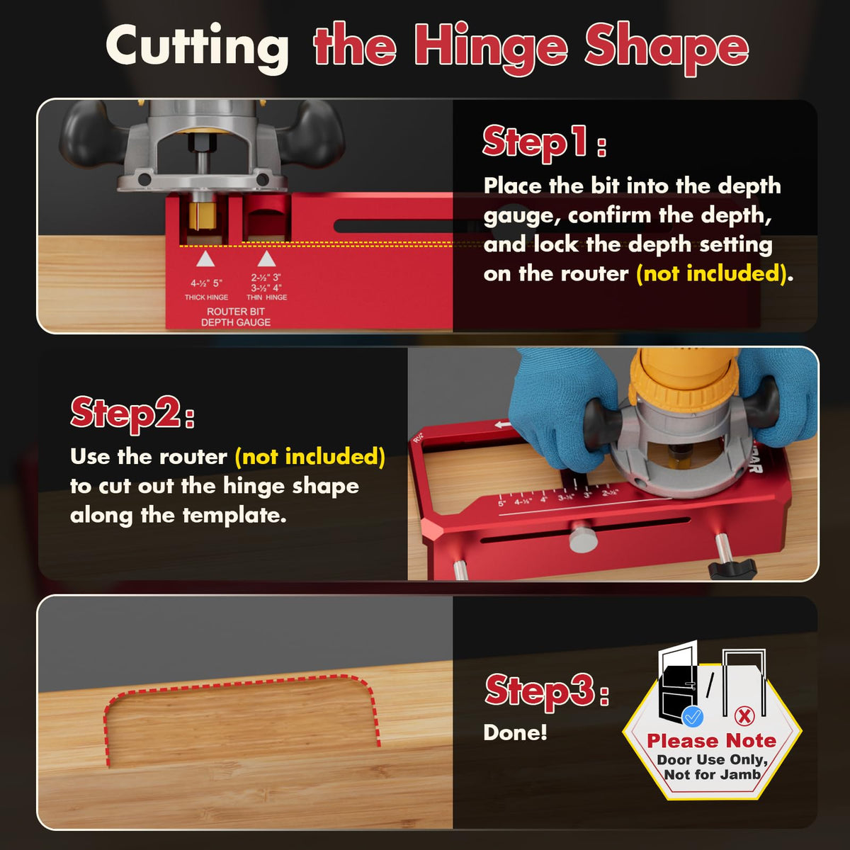 Sebupar on-site use speeds up hinge installation with cleaner results.